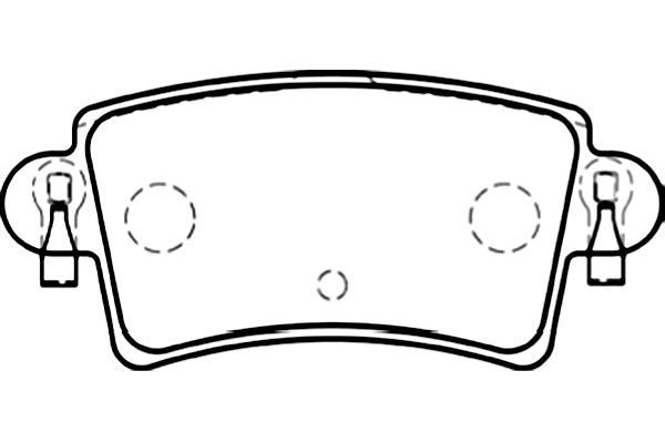 KAVO PARTS Piduriklotsi komplekt,ketaspidur BP-6576